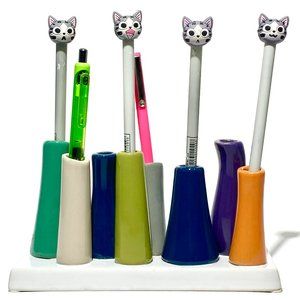 Colorful Ceramic Pen Flower Holder Vase